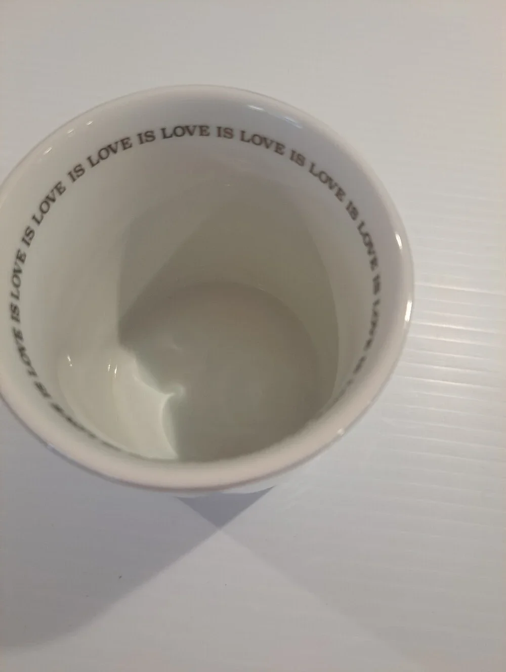 Williams Sonoma Pottery Barn HRC Love Is Love Pride Mug Rainbow Hearts